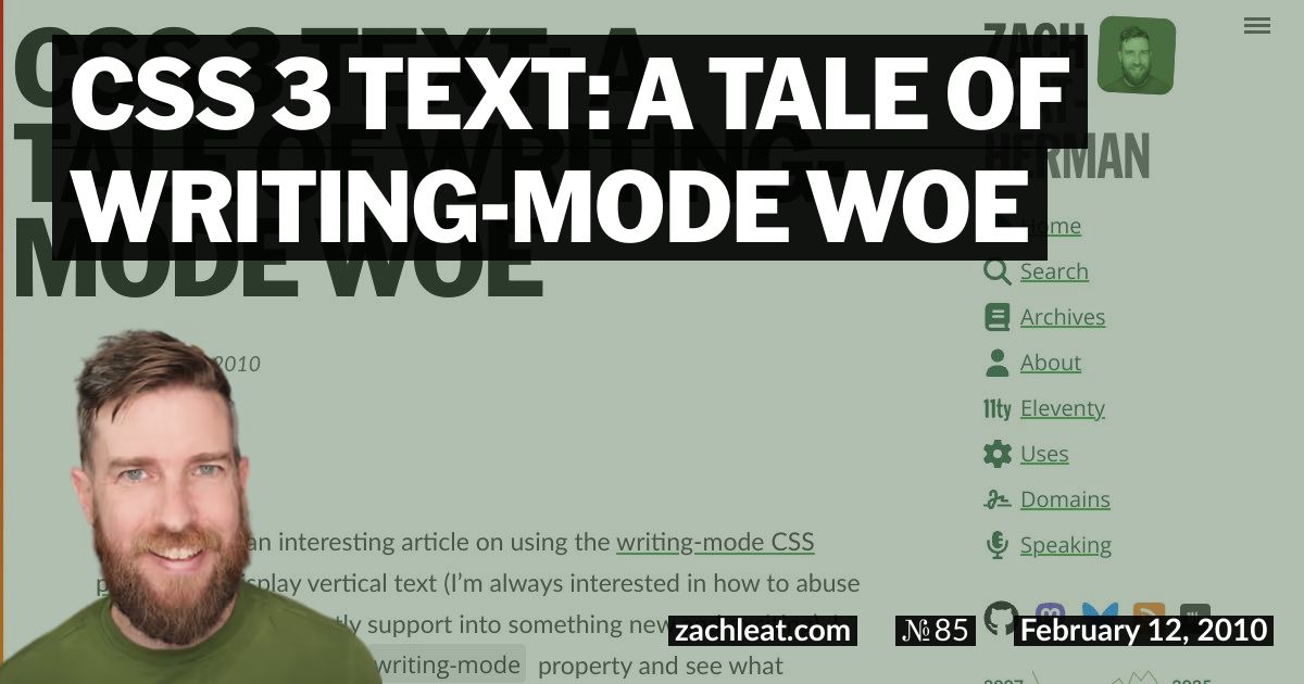 CSS 3 Text: A Tale of writing-mode Woe