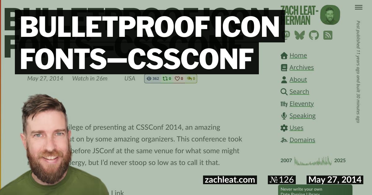 Bulletproof Icon Fonts—CSSConf
