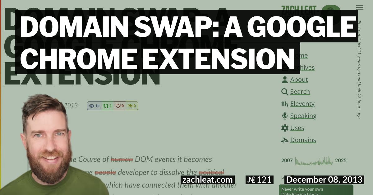Domain Swap: A Google Chrome Extension