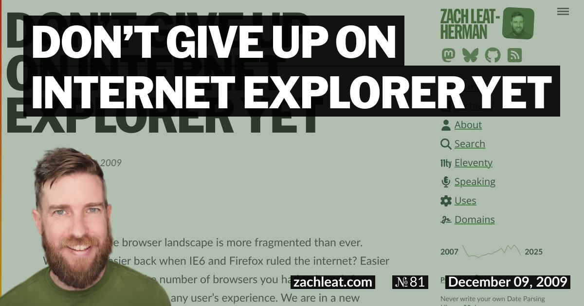 Don’t Give Up on Internet Explorer Yet