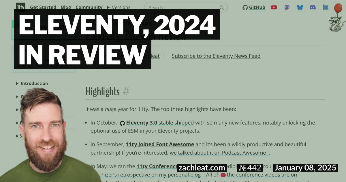 Eleventy, 2024 in Review
