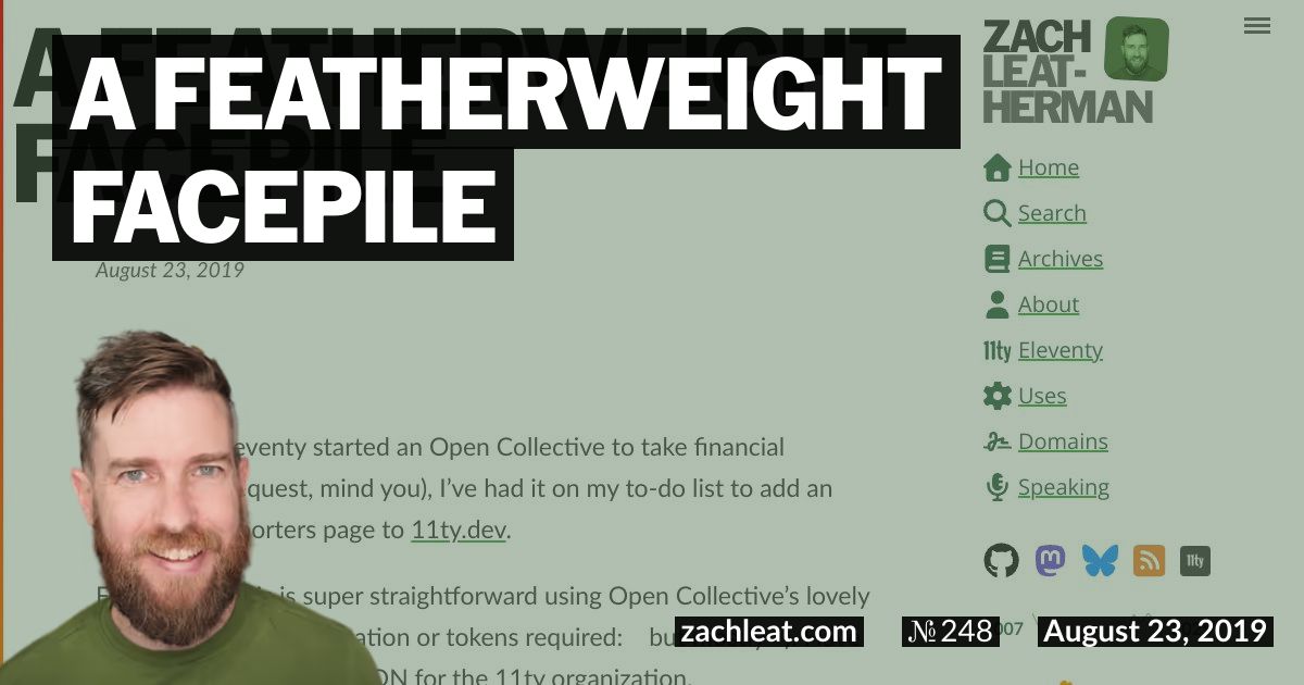 A Featherweight Facepile