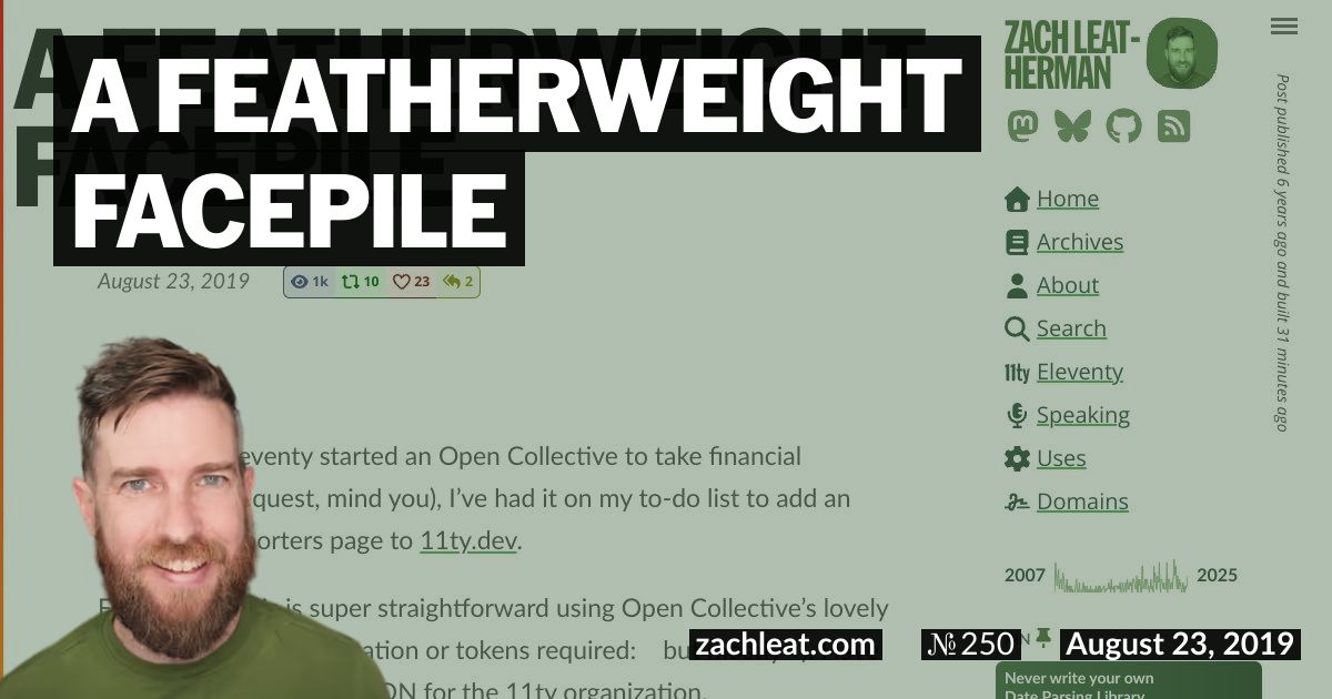 A Featherweight Facepile