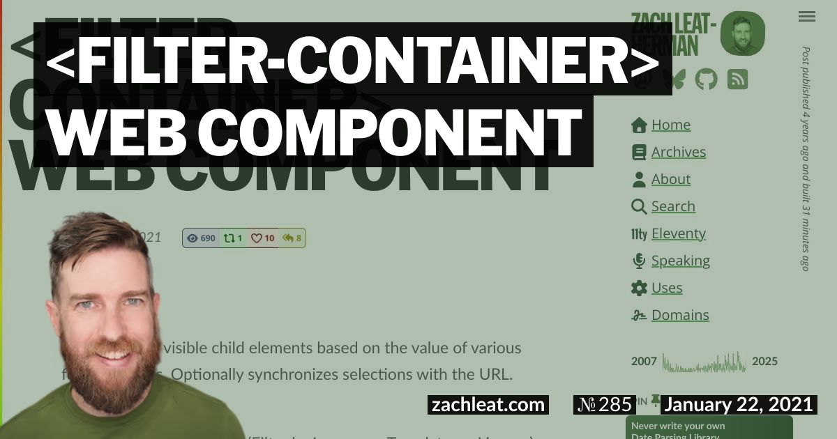 filter-container Web Component