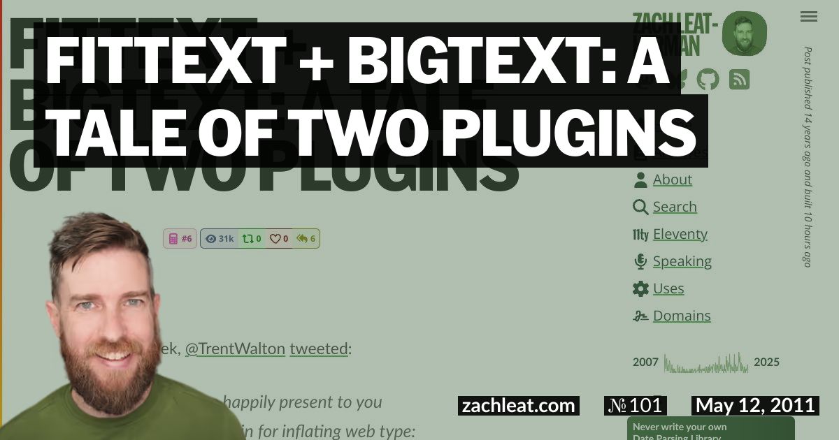 FitText + BigText: A Tale of Two Plugins