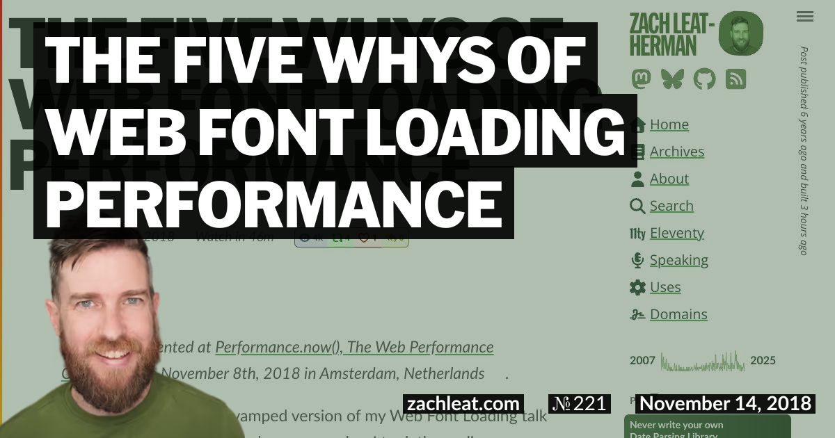 The Five Whys of Web Font Loading Performance