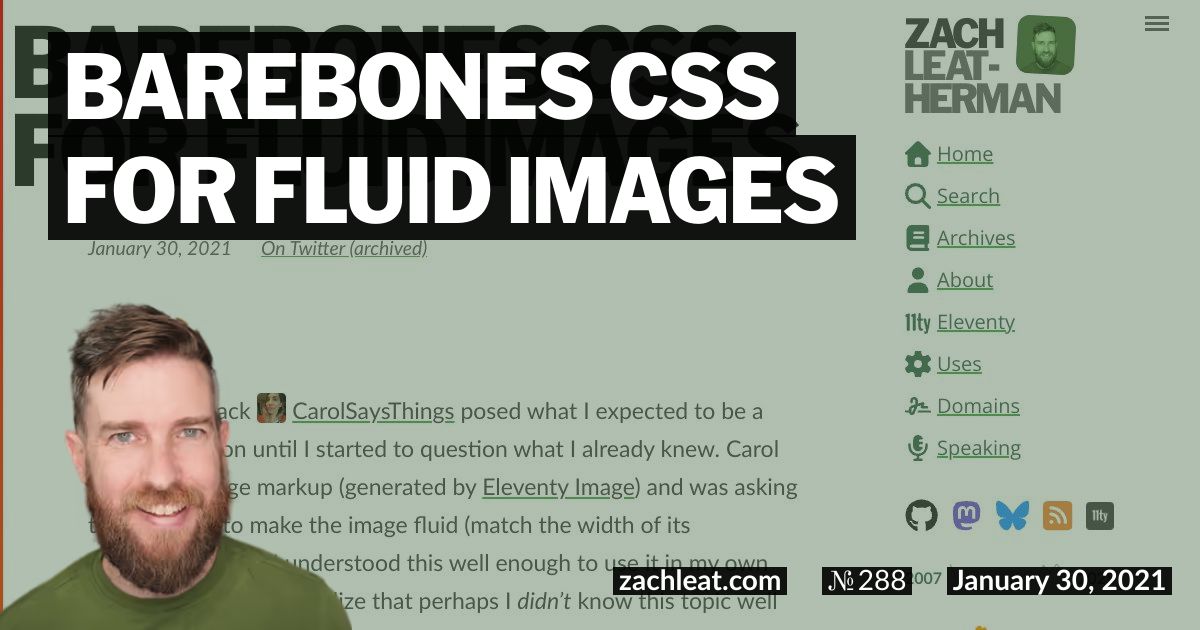 Barebones CSS for Fluid Images