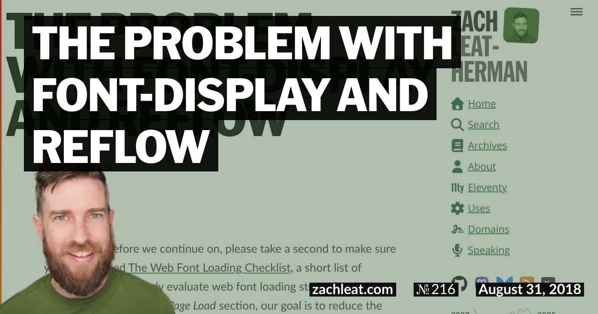 The Problem with font-display and Reflow