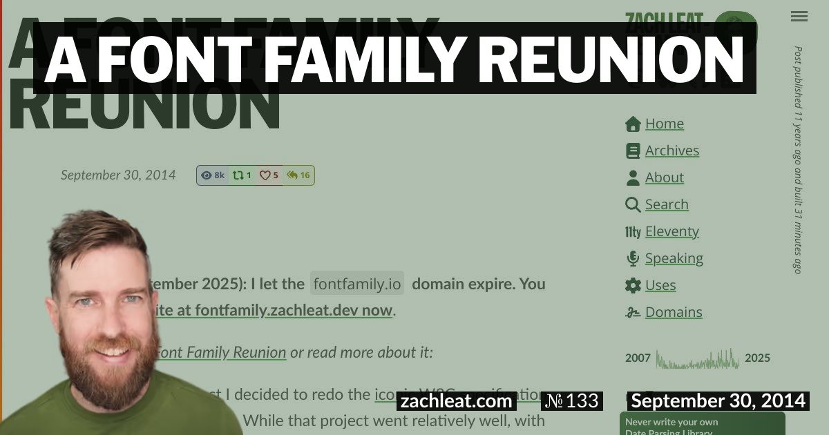 A Font Family Reunion