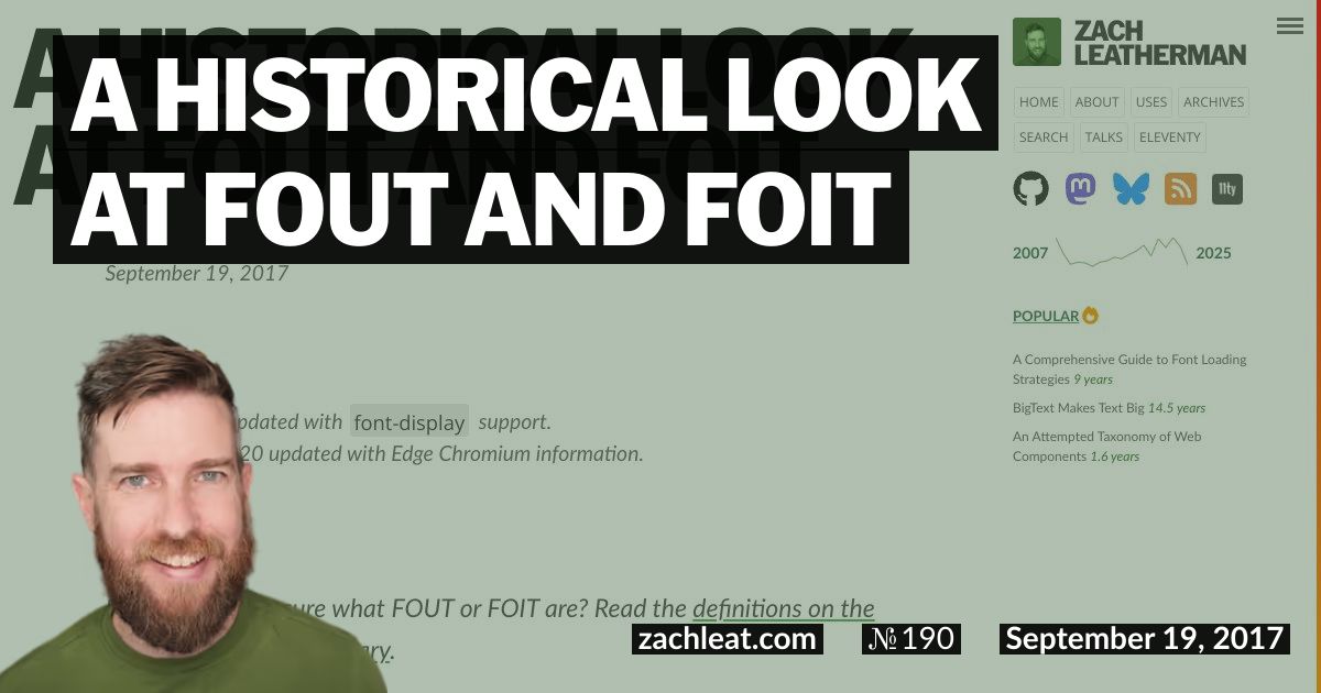 A Historical Look at FOUT and FOIT