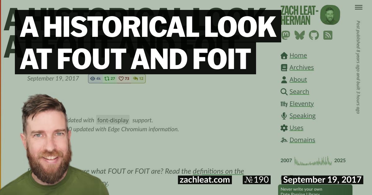 A Historical Look at FOUT and FOIT