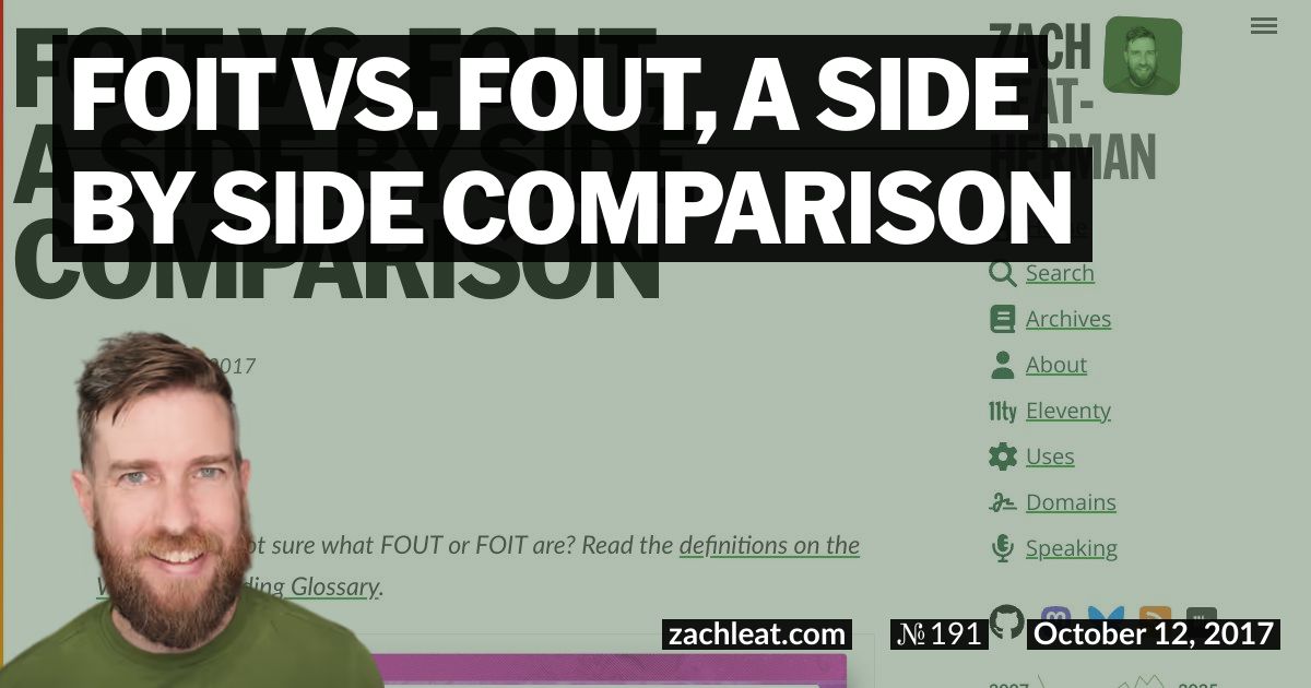 FOIT vs. FOUT, a Side by Side Comparison