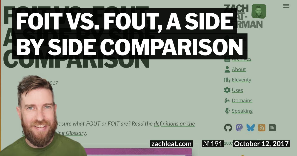 FOIT vs. FOUT, a Side by Side Comparison