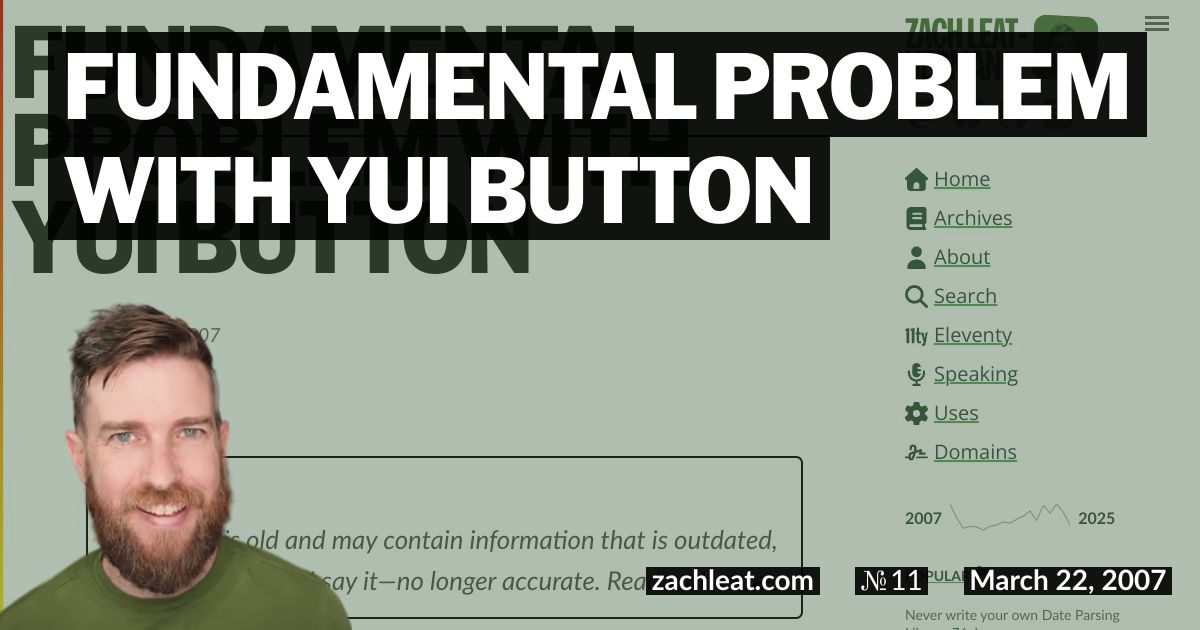 Fundamental Problem with YUI Button