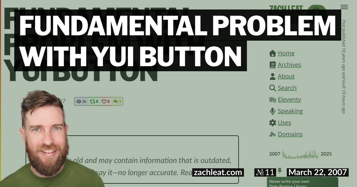 Fundamental Problem with YUI Button
