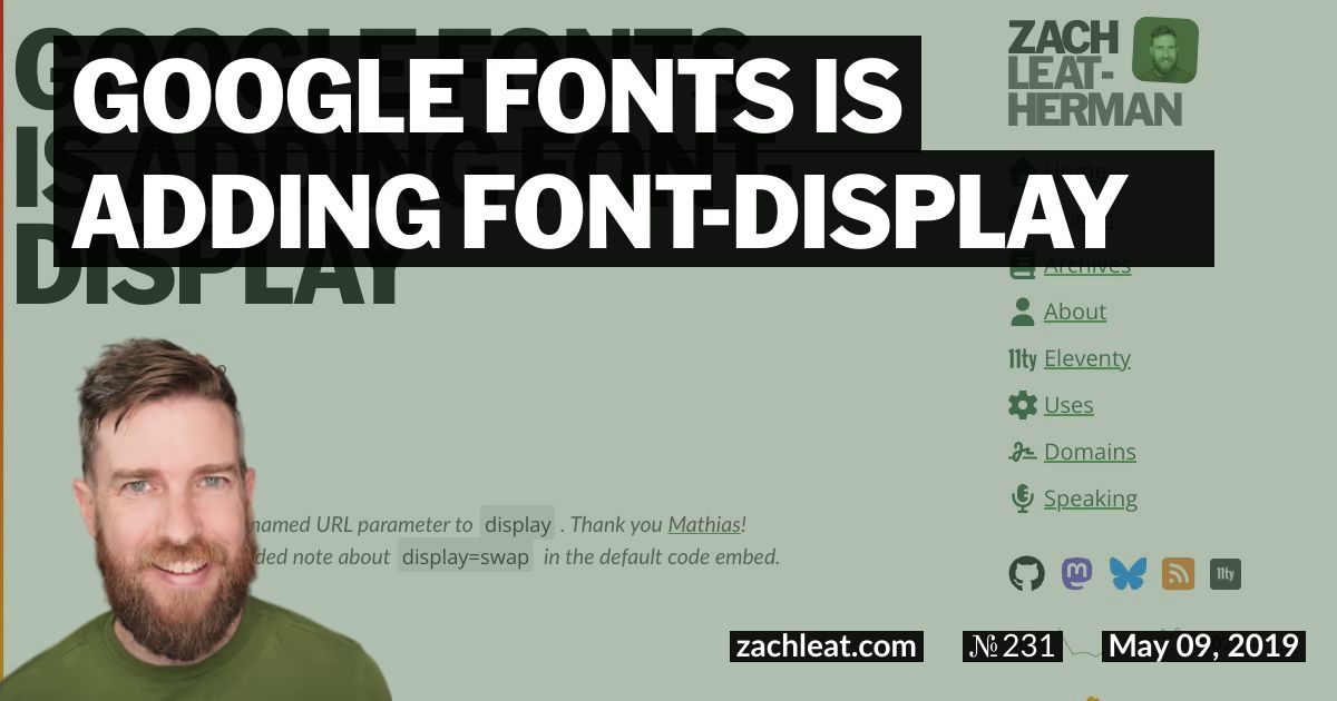 Google Fonts is Adding font-display 🎉