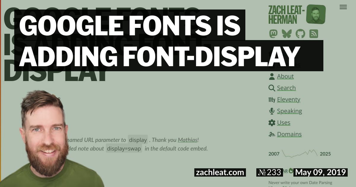 Google Fonts is Adding font-display 🎉