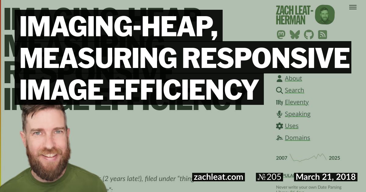 imaging-heap, Measuring Responsive Image Efficiency