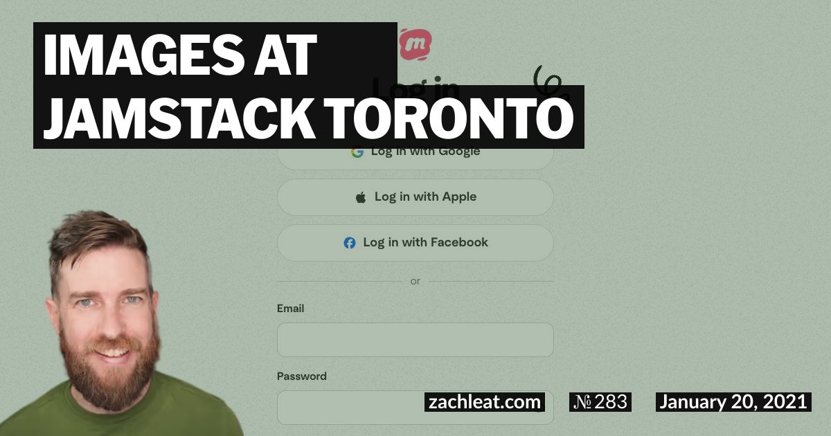 Images at Jamstack Toronto