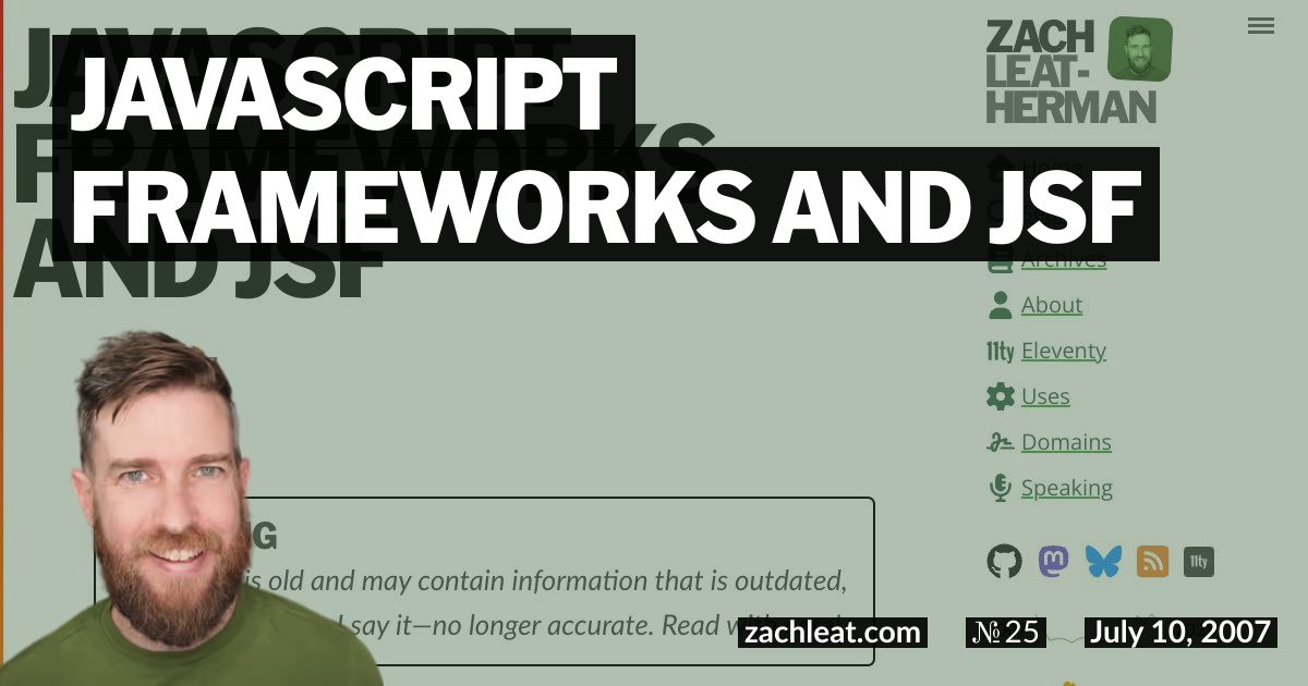 JavaScript Frameworks and JSF