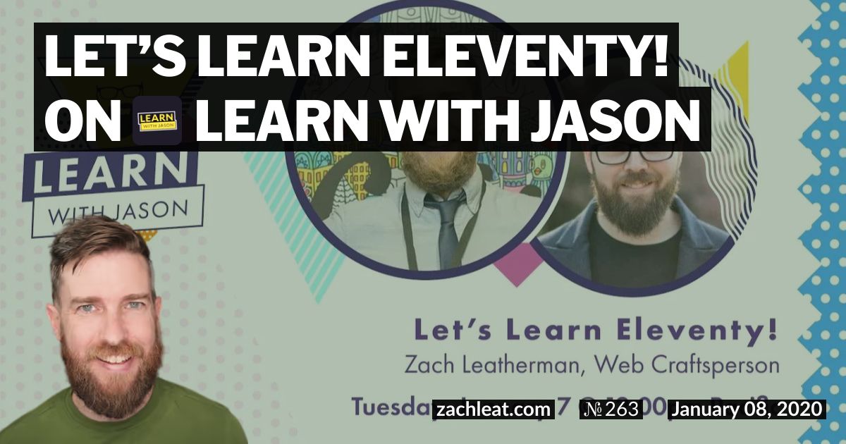 Let’s Learn Eleventy!—Learn With Jason