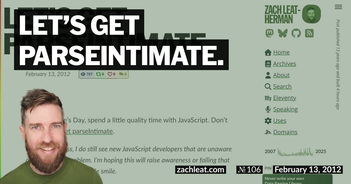 Let’s get parseIntimate.