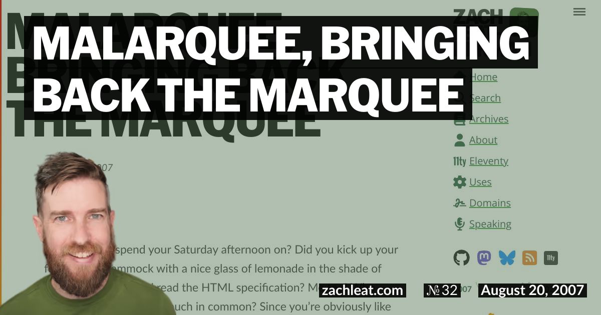 maLArquee, Bringing Back the Marquee