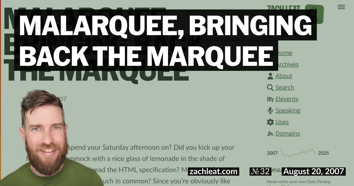maLArquee, Bringing Back the Marquee