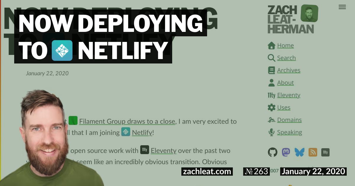 Now Deploying to Netlify