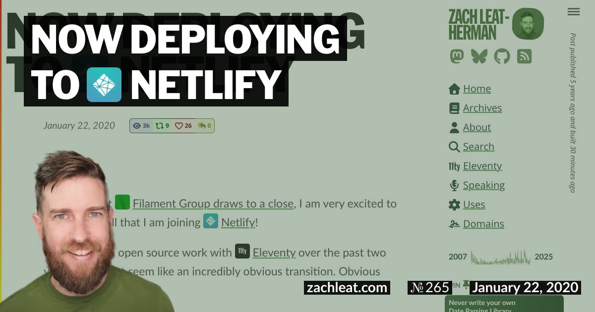 Now Deploying to Netlify