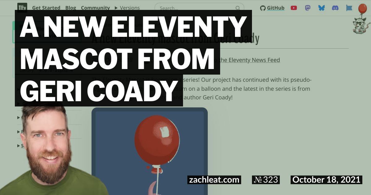 A New Eleventy Mascot from Geri Coady