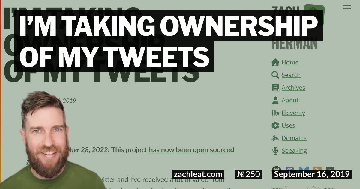 I’m Taking Ownership of My Tweets