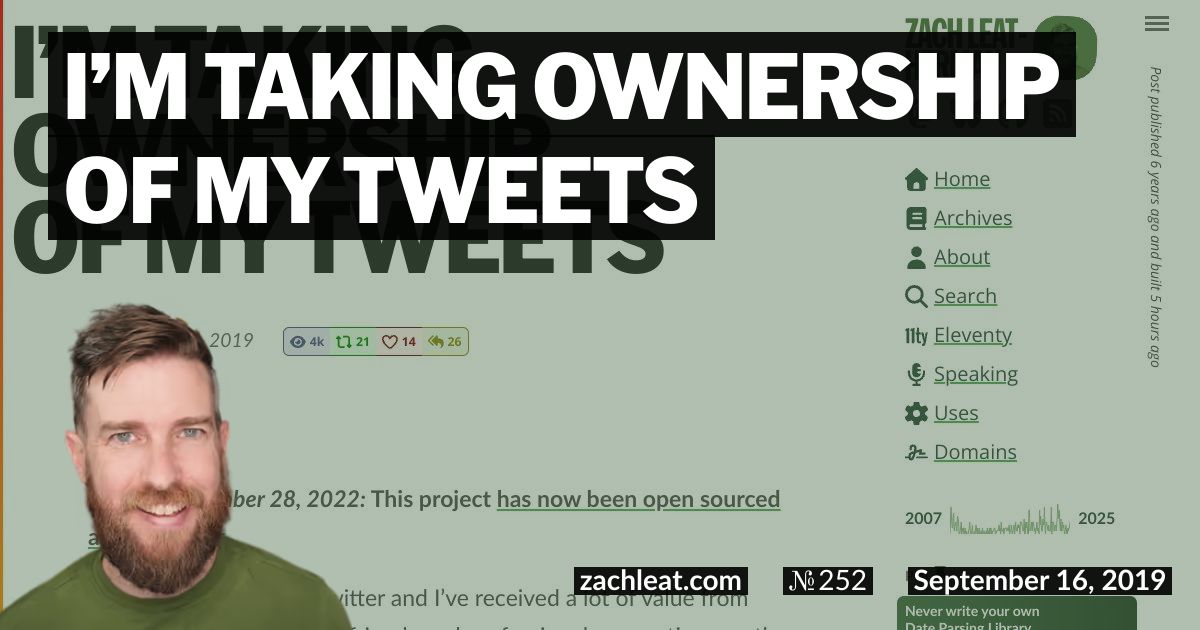 I’m Taking Ownership of My Tweets