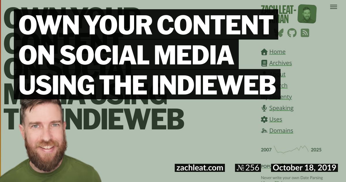 Own Your Content on Social Media Using the IndieWeb
