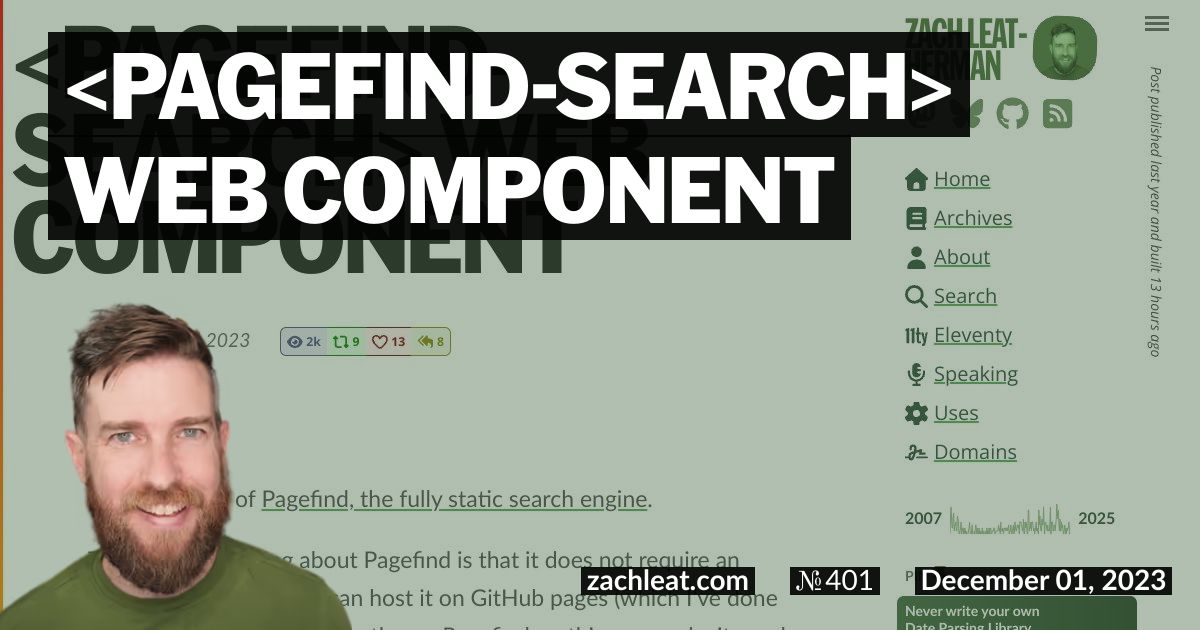 pagefind-search Web Component