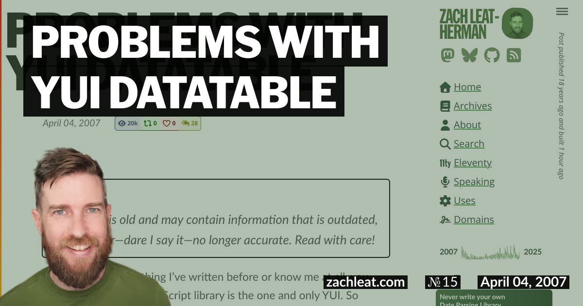 Problems with YUI DataTable