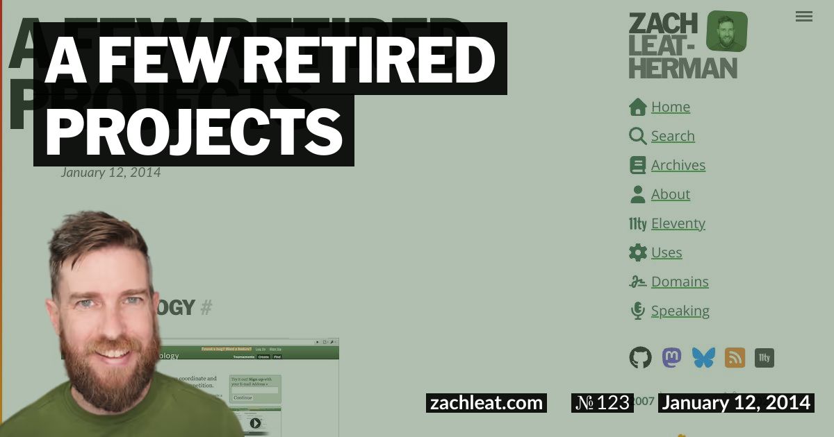 A Few Retired Projects