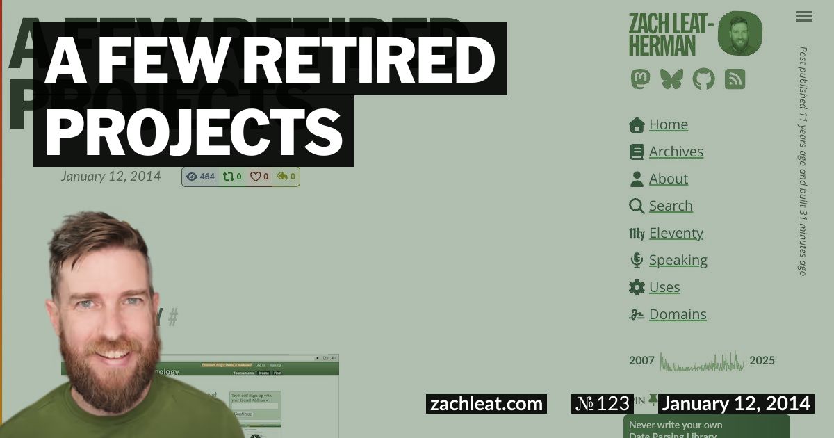 A Few Retired Projects