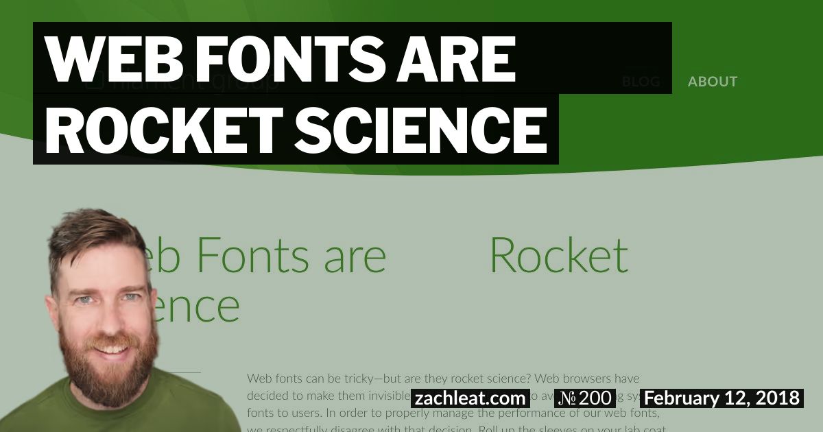 Web Fonts are ▢▢▢ Rocket Science
