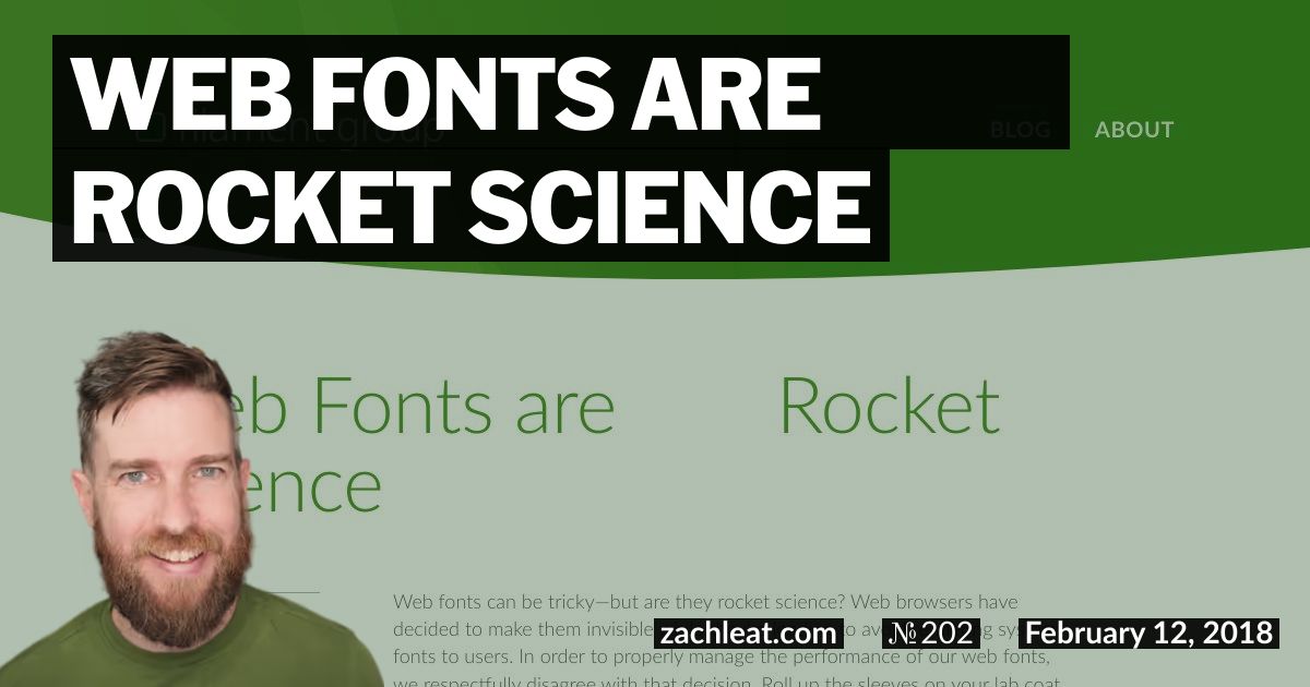Web Fonts are ▢▢▢ Rocket Science