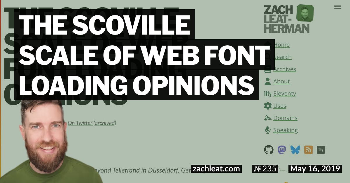 The Scoville Scale of Web Font Loading Opinions