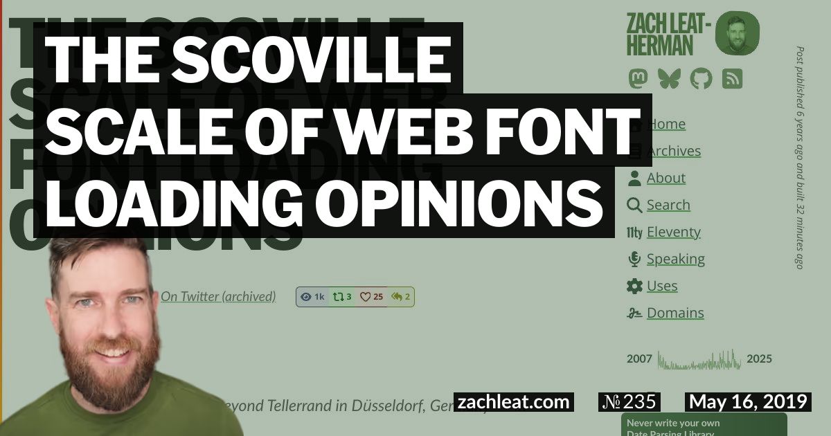 The Scoville Scale of Web Font Loading Opinions