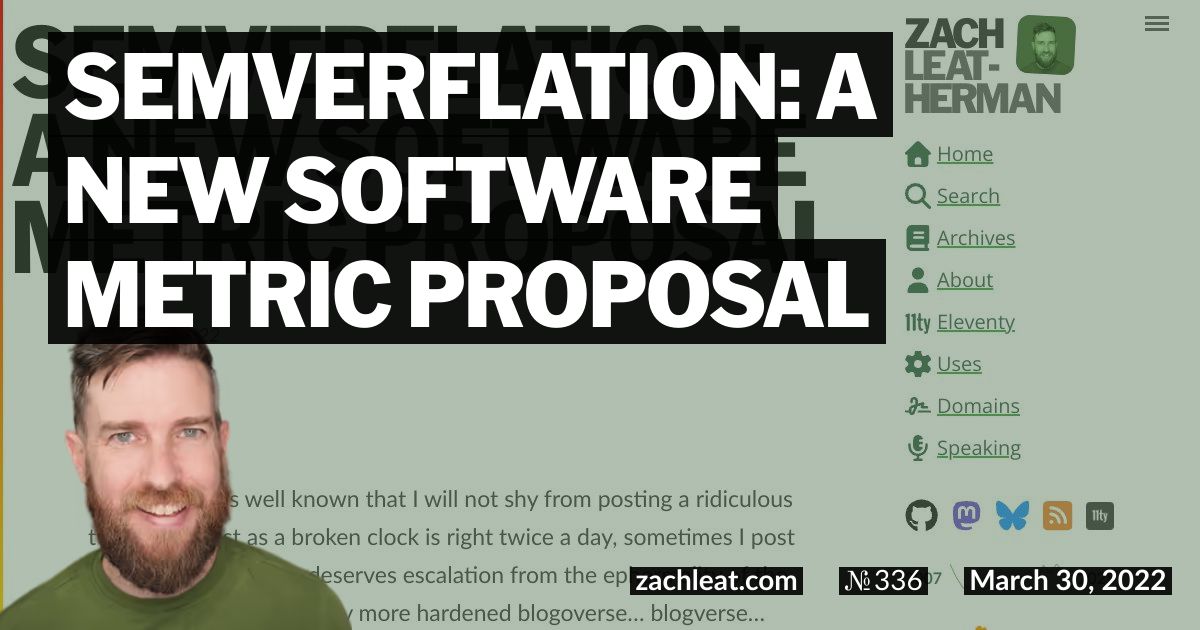Semverflation: a new software metric proposal