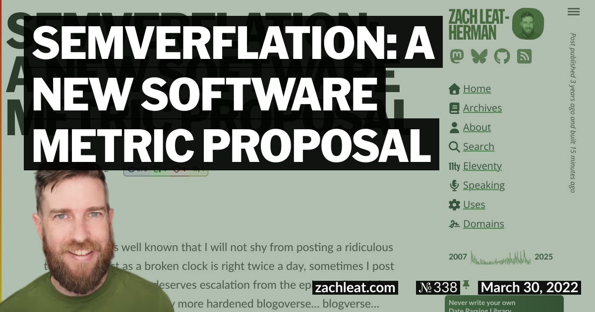 Semverflation: a new software metric proposal