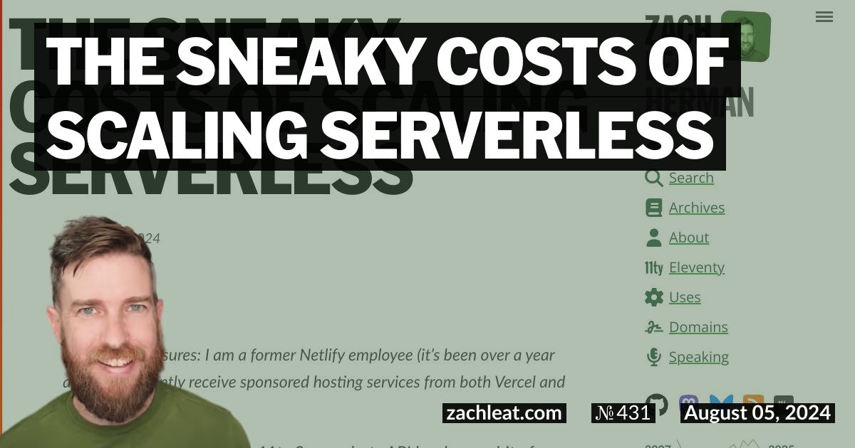 The Sneaky Costs of Scaling Serverless