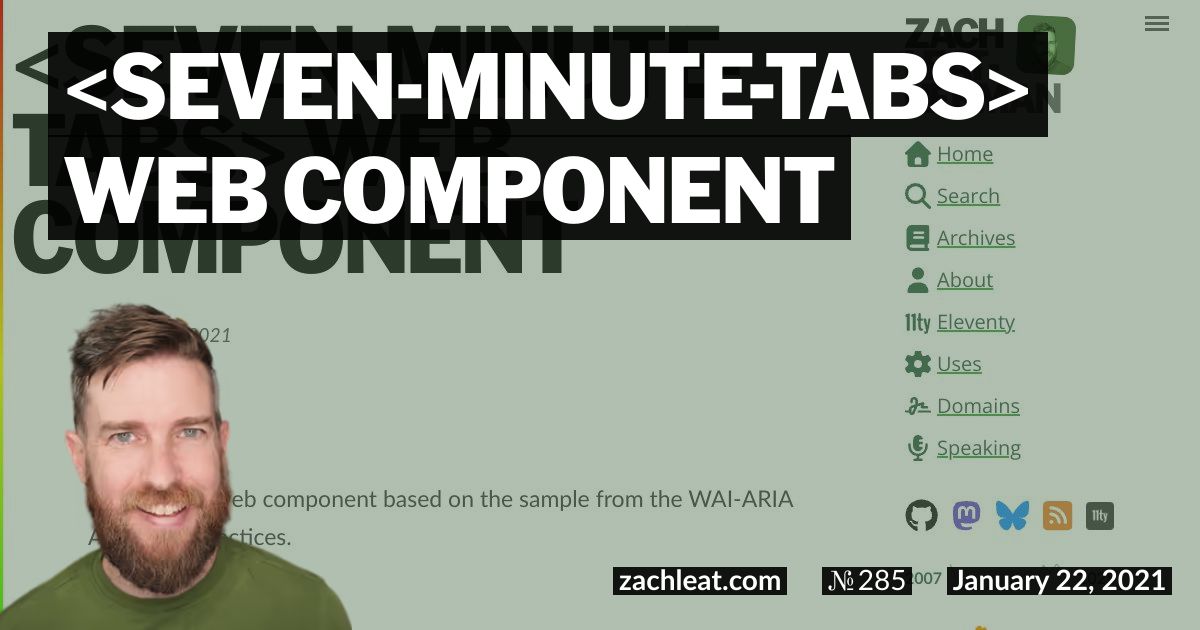seven-minute-tabs Web Component