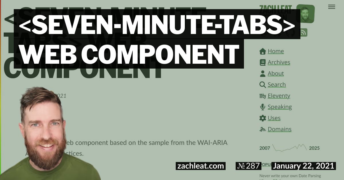 seven-minute-tabs Web Component