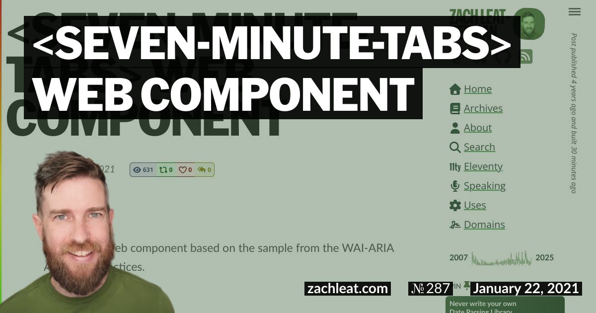 seven-minute-tabs Web Component