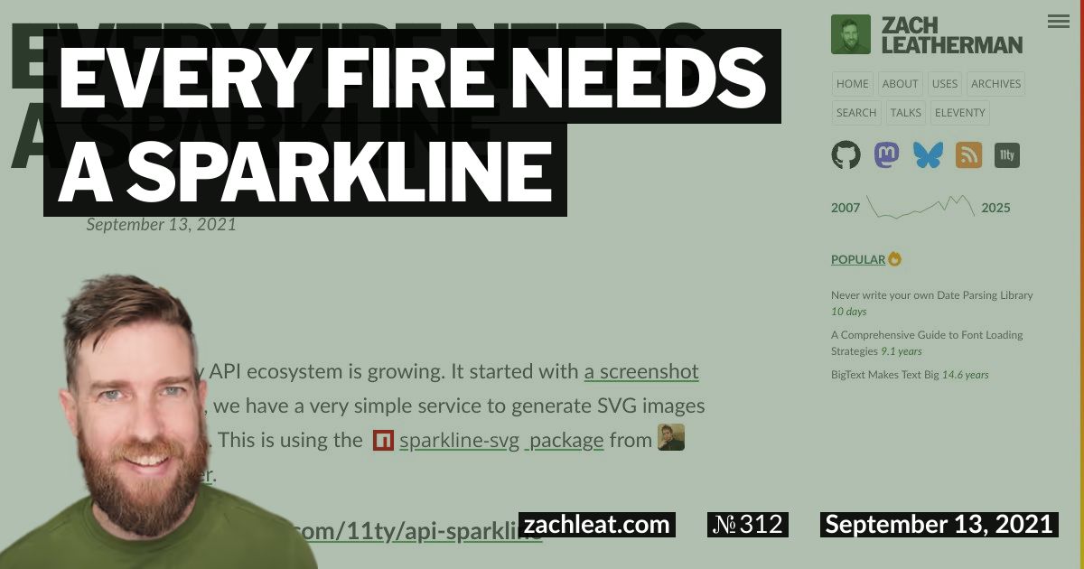 Every Fire Needs a Sparkline