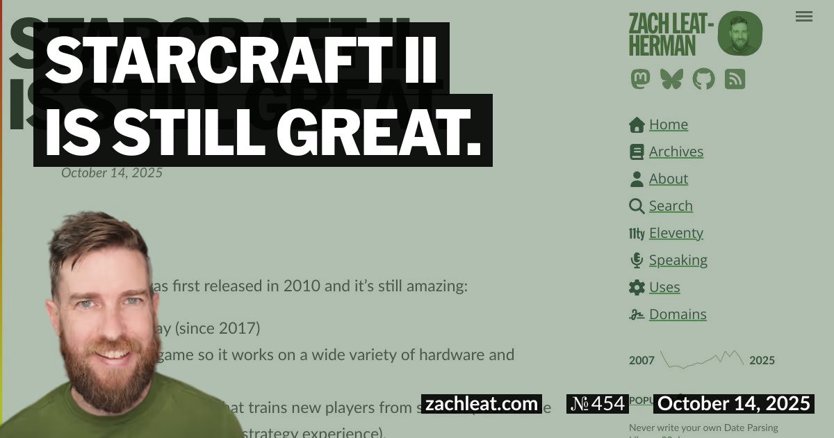 StarCraft II is still great.
